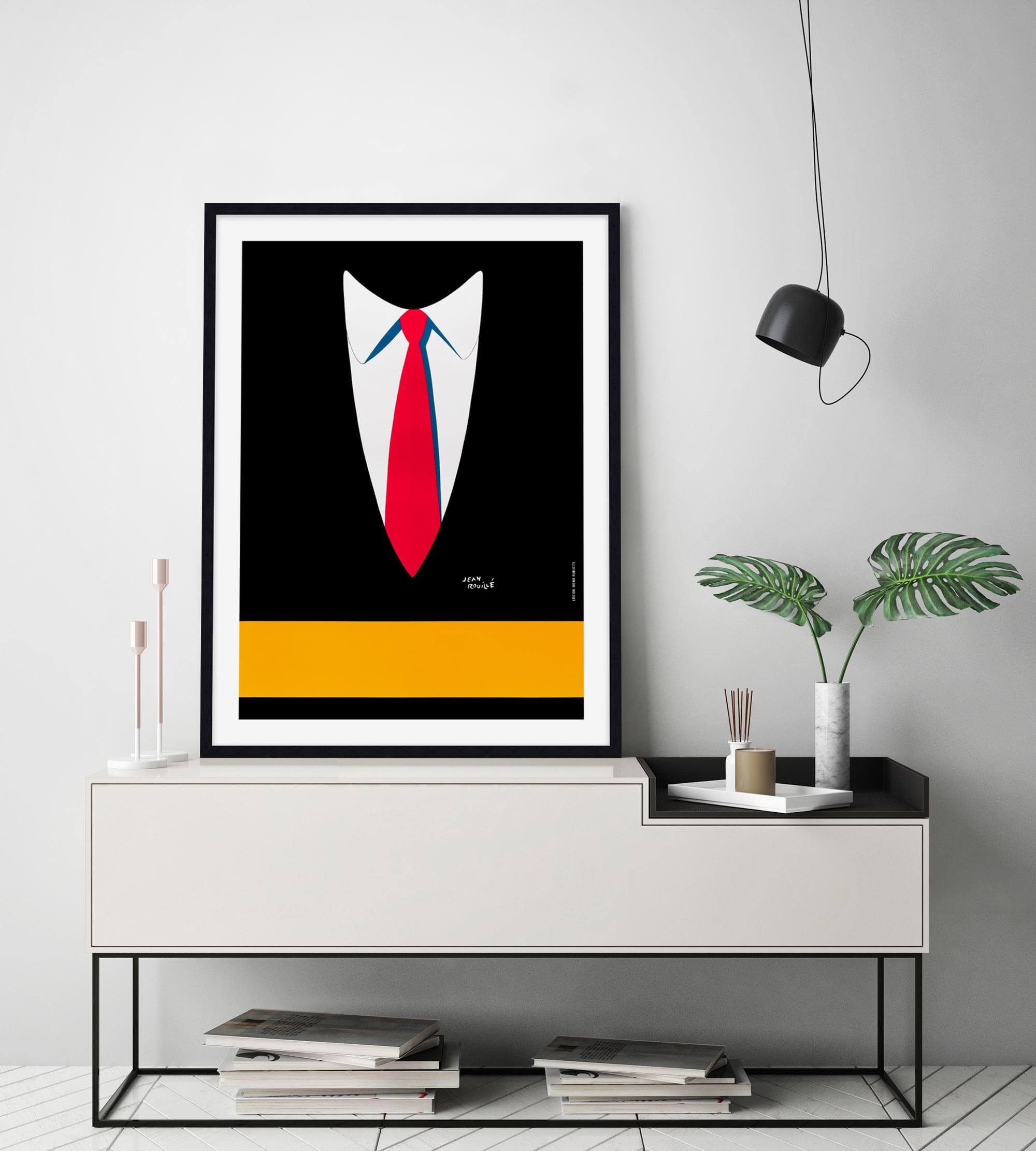 Le Cravate by Jen Rouille Wall Art for Living Room