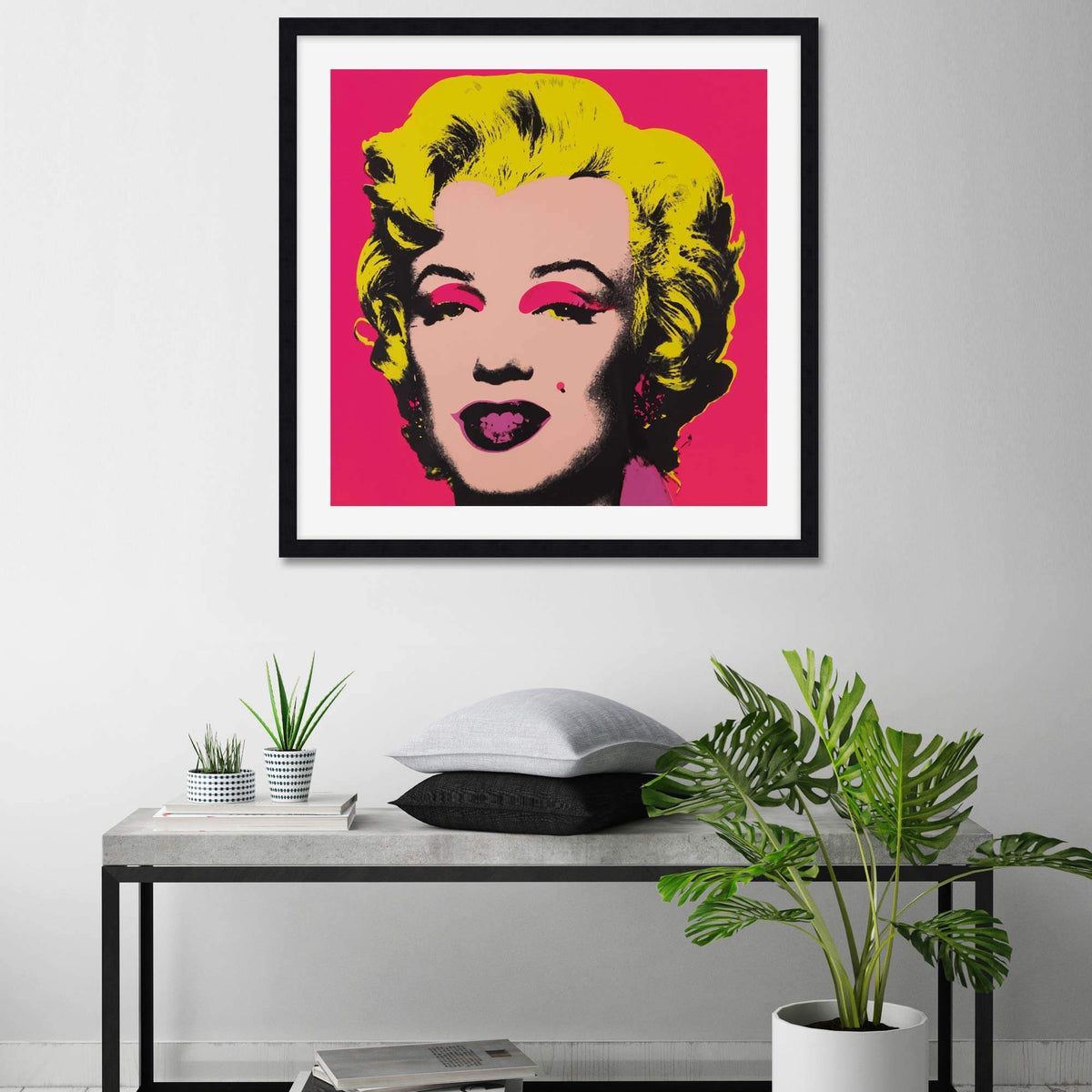 Marily Monroe Hot Pink by Andy Warhol Wall Art for Bedroom