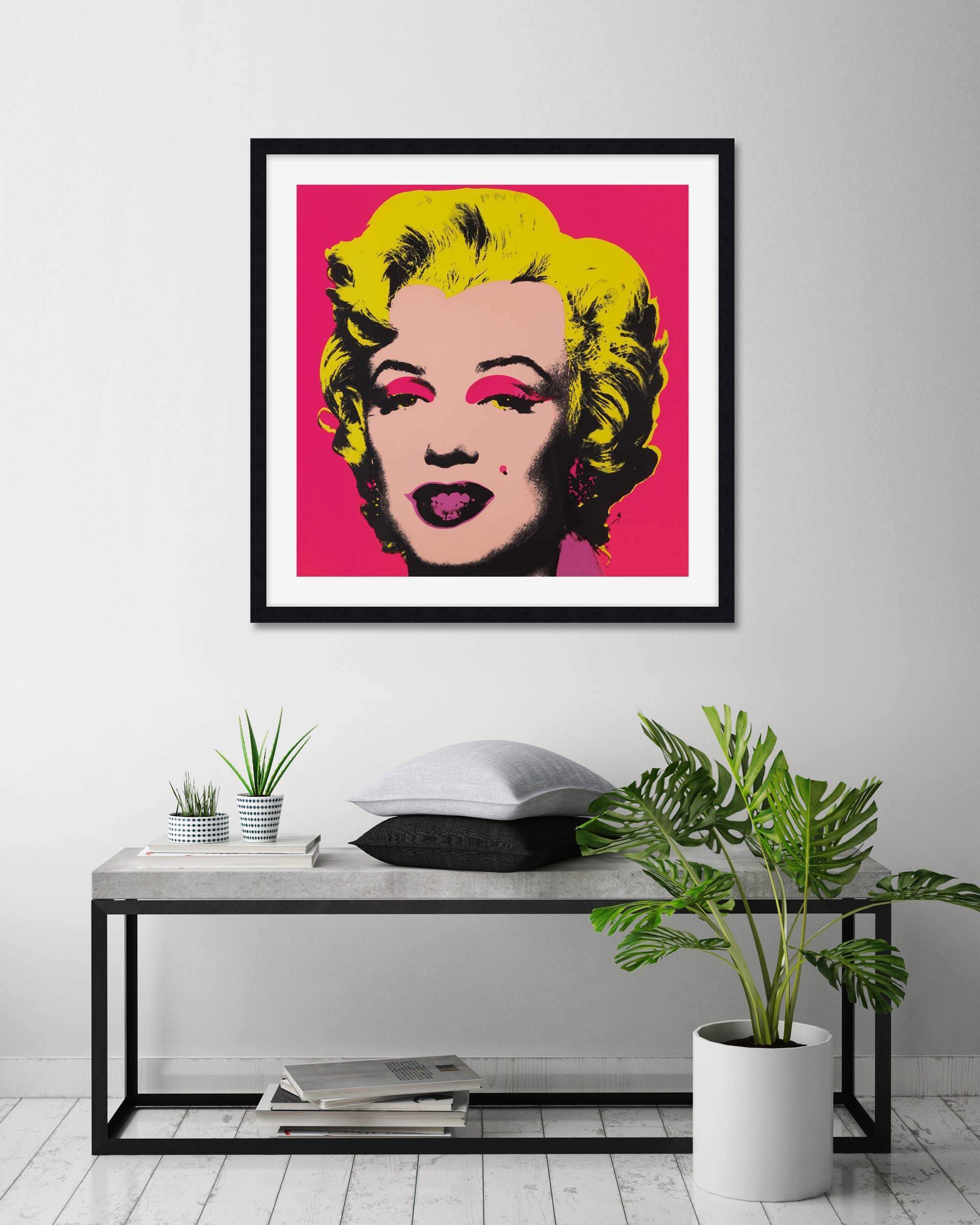 Marily Monroe Hot Pink by Andy Warhol Wall Art for Bedroom