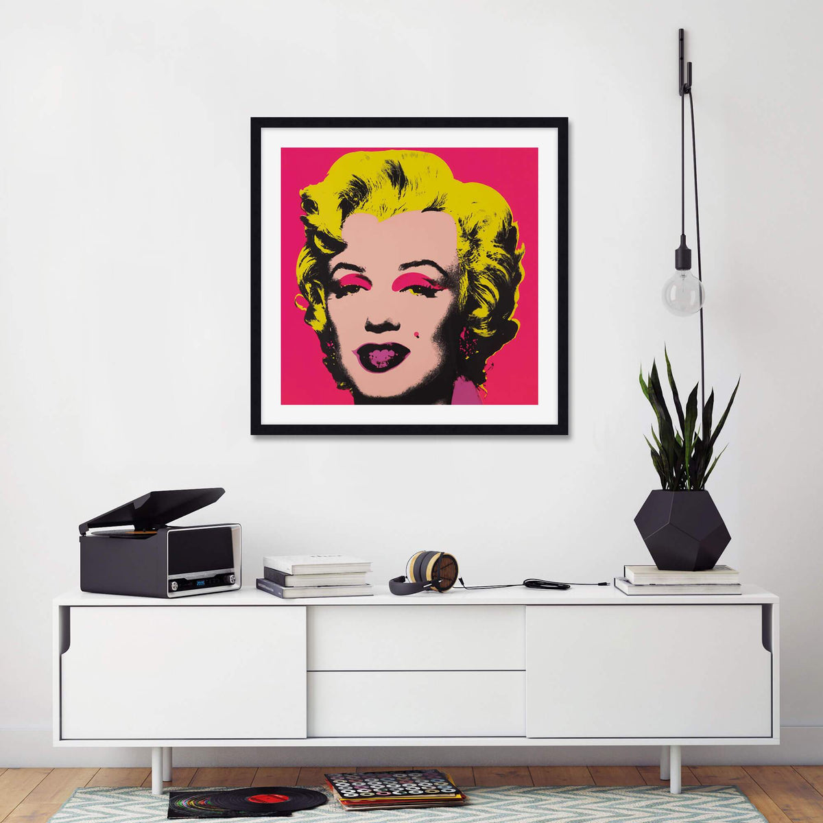 Marily Monroe Hot Pink by Andy Warhol Wall Art 