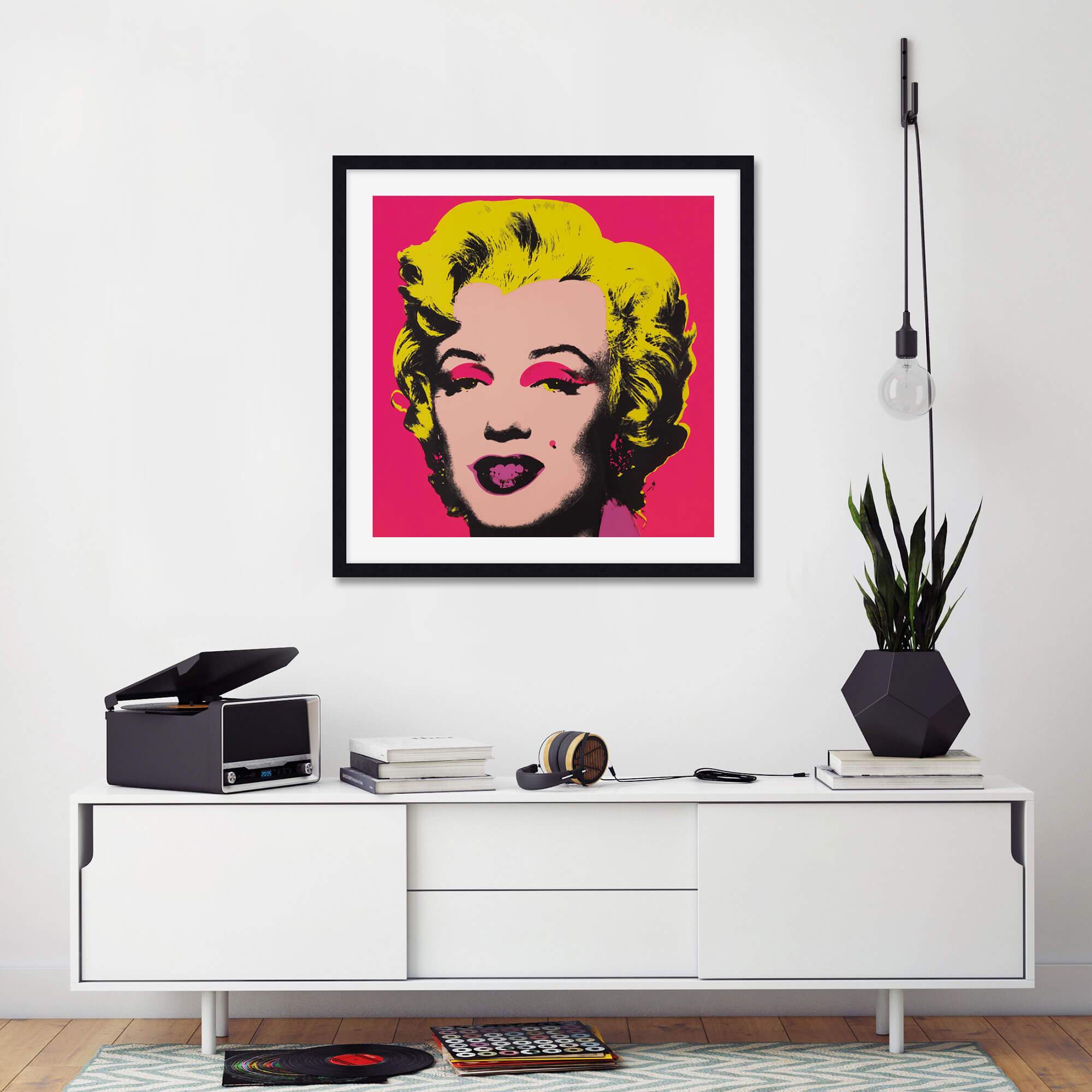 Marily Monroe Hot Pink by Andy Warhol Wall Art 