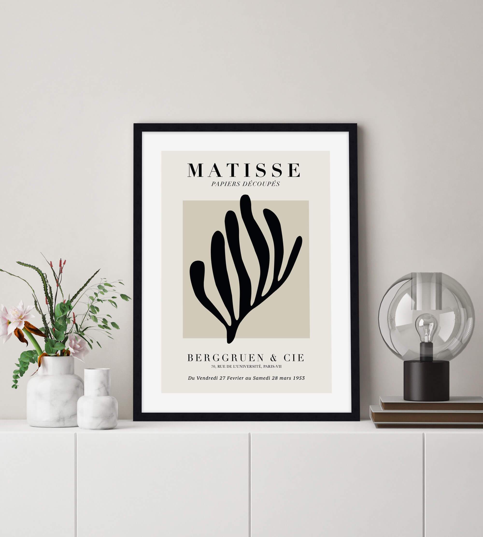 Matisse Coral Silhouette Berggruen & Cie by Henri Matisse Wall Art