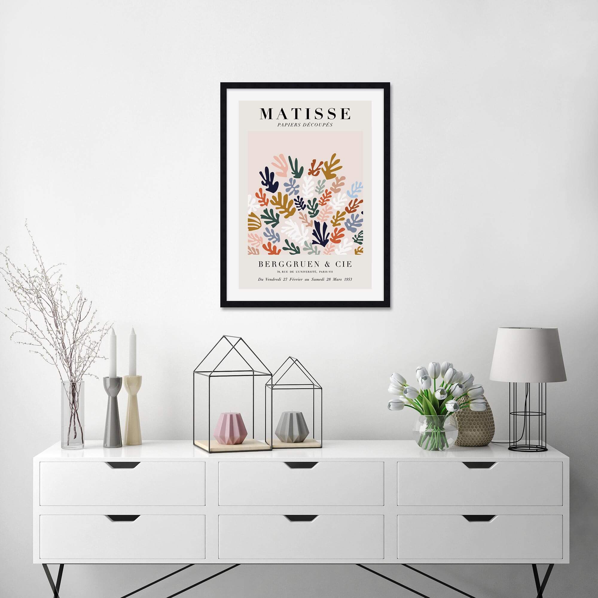 Matisse Papiers Decoupes by Henri Matisse Wall Art for Living Room