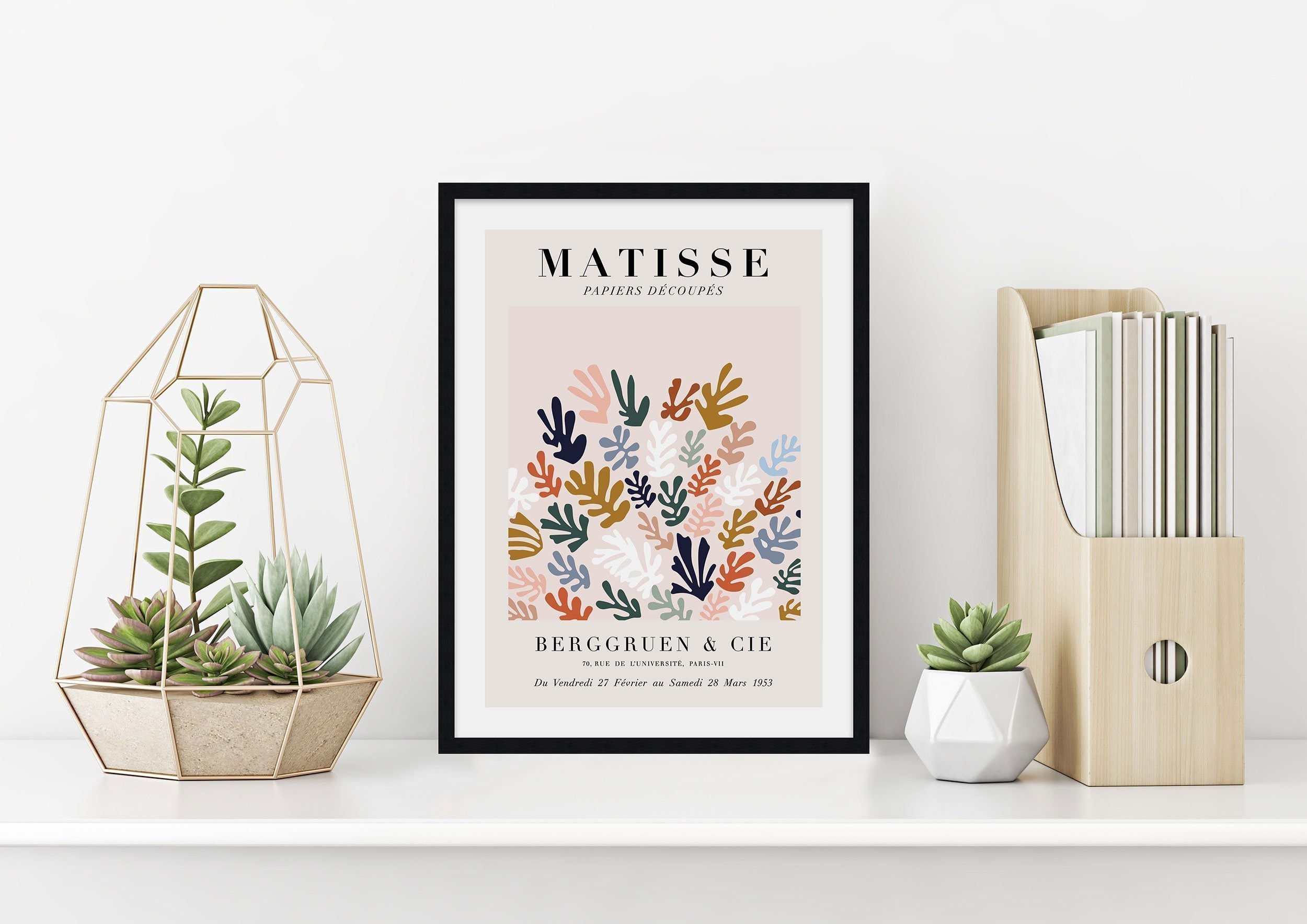 Matisse Papiers Decoupes by Henri Matisse Wall Art for Bedroom