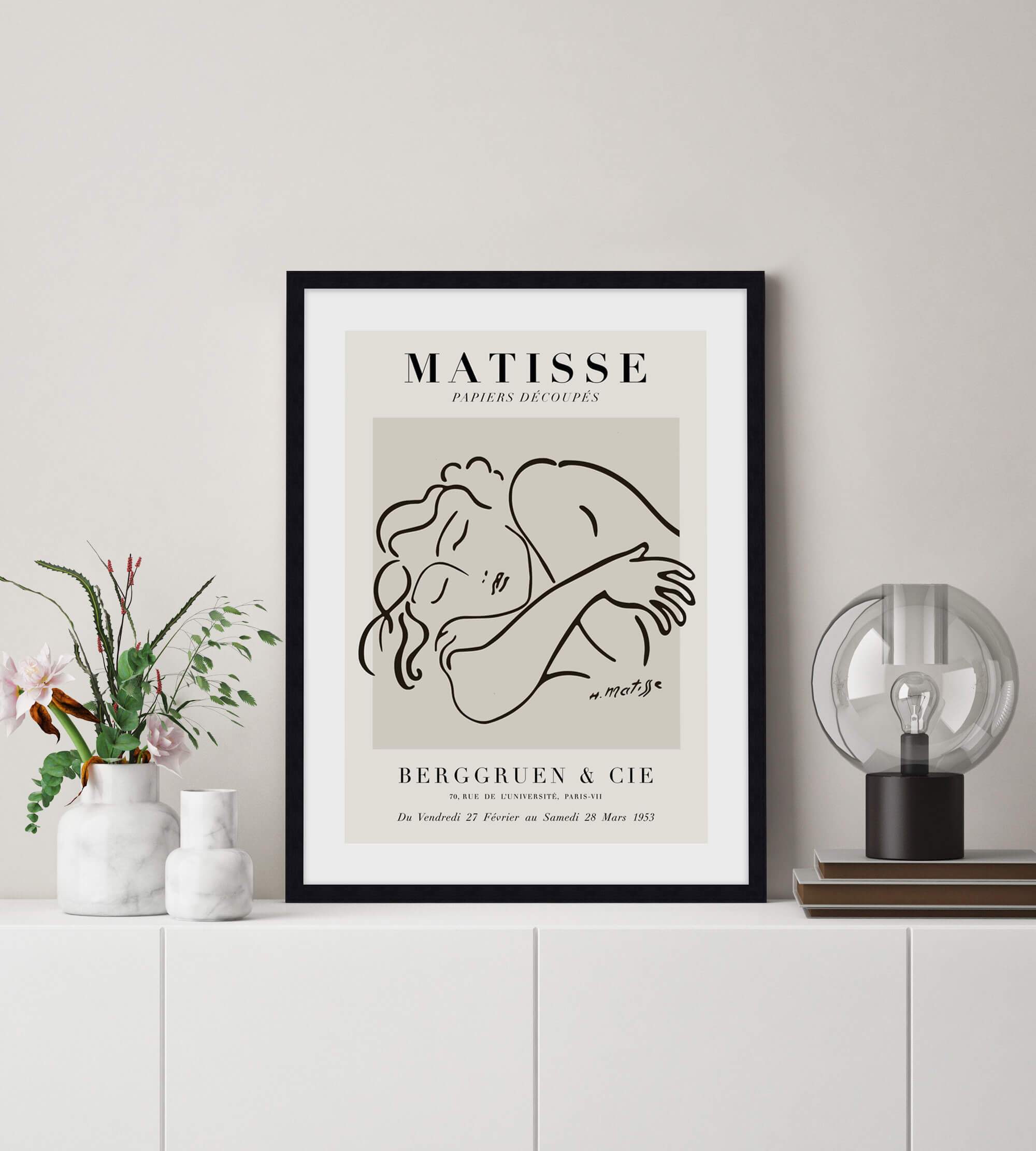 Matisse Sleeping Woman Galerie Berggruen & Cie by Henri Matisse Wall Art