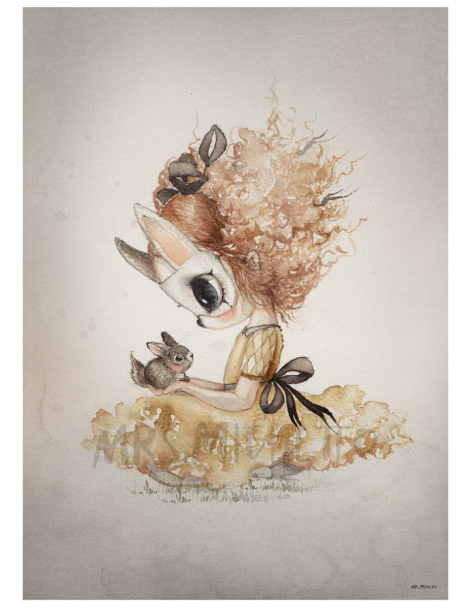 Miss Elba by Mrs Mighetto Art Print