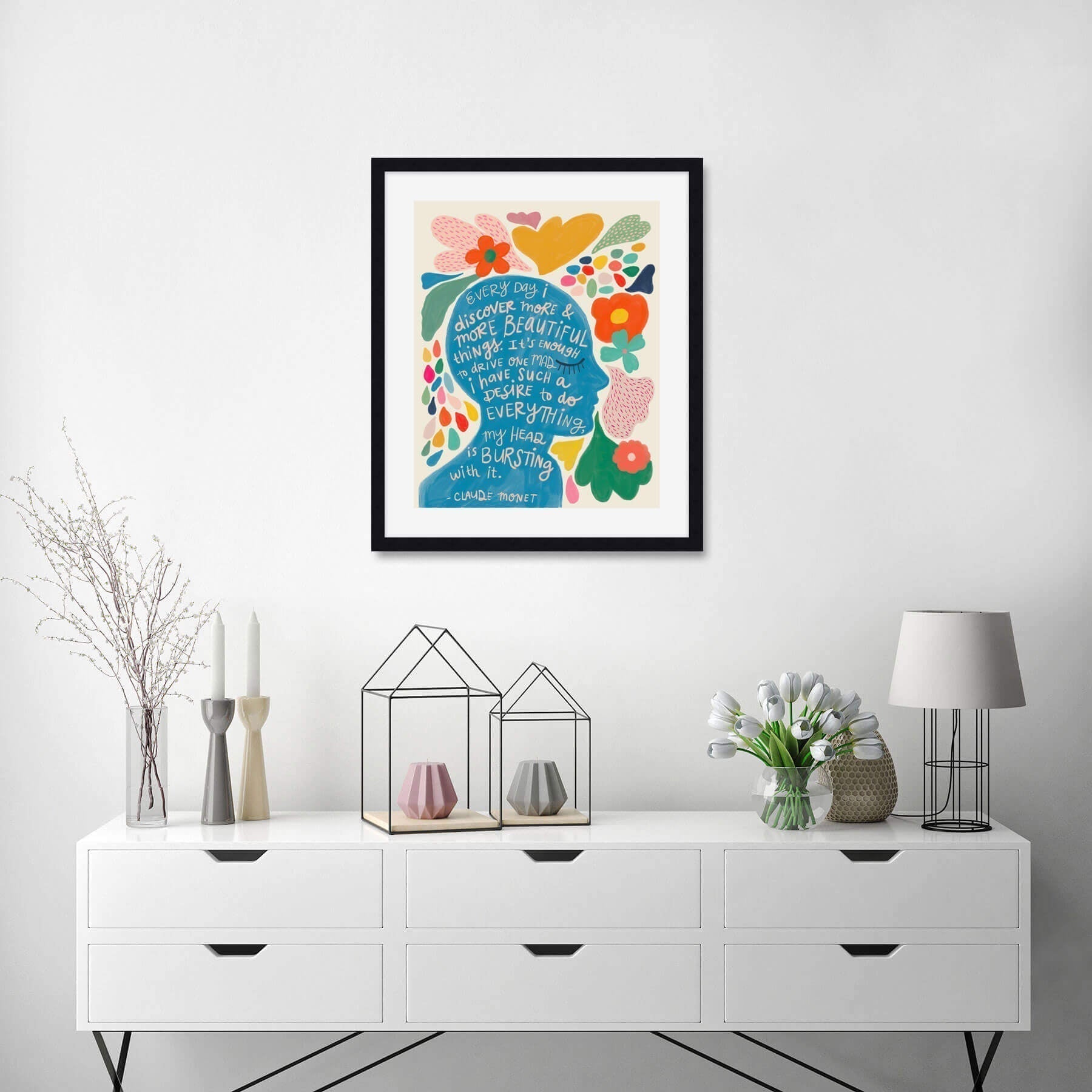 Monet Beautiful Things by Emilie Anne Jenks Wall Art for Living Room