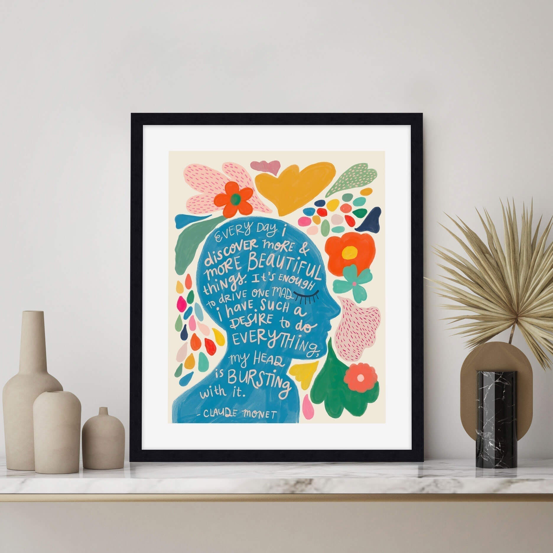 Monet Beautiful Things by Emilie Anne Jenks Wall Art for Office