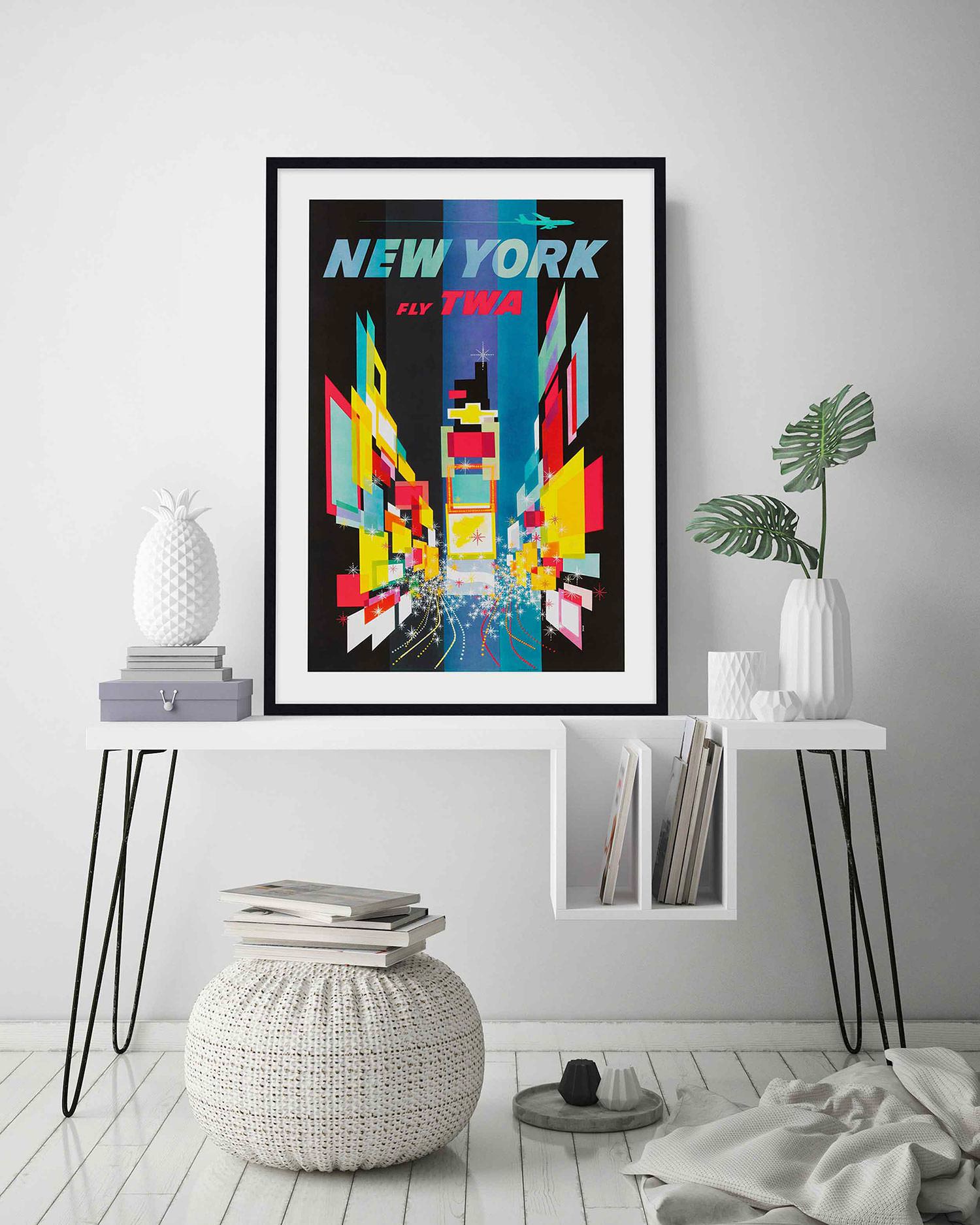 FLY TWA NEW YORK 壁掛けアート