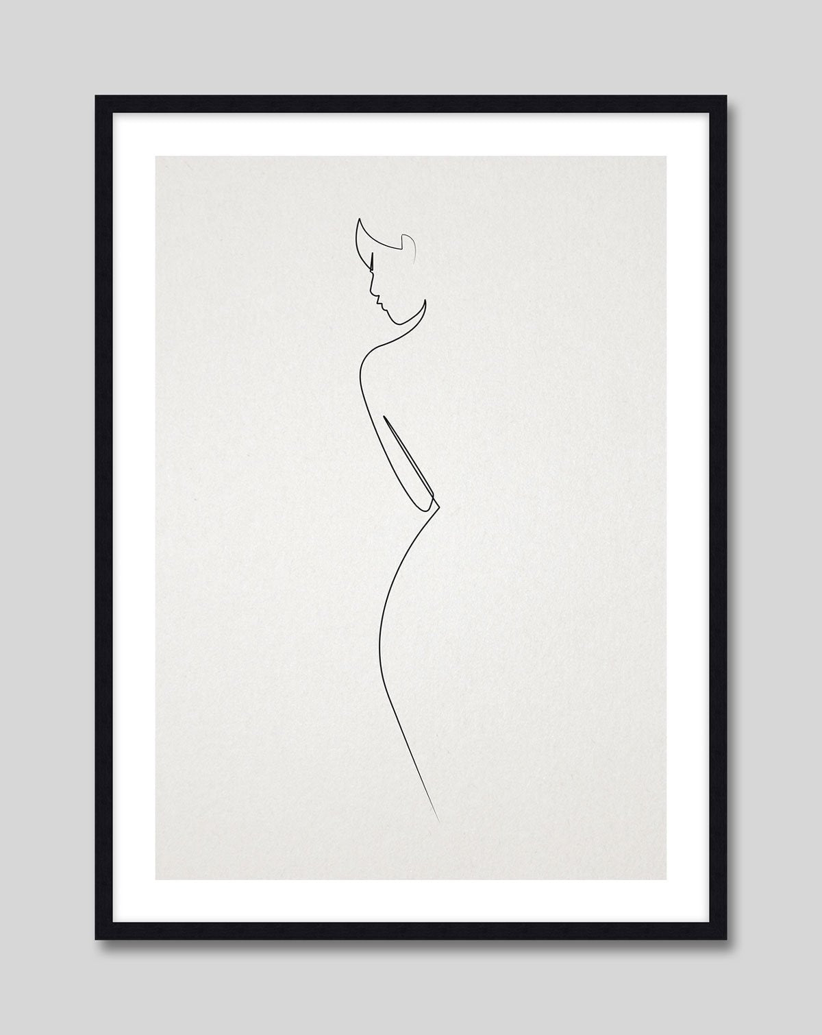 One Line Nude by Quibe Art Print | Pop Motif