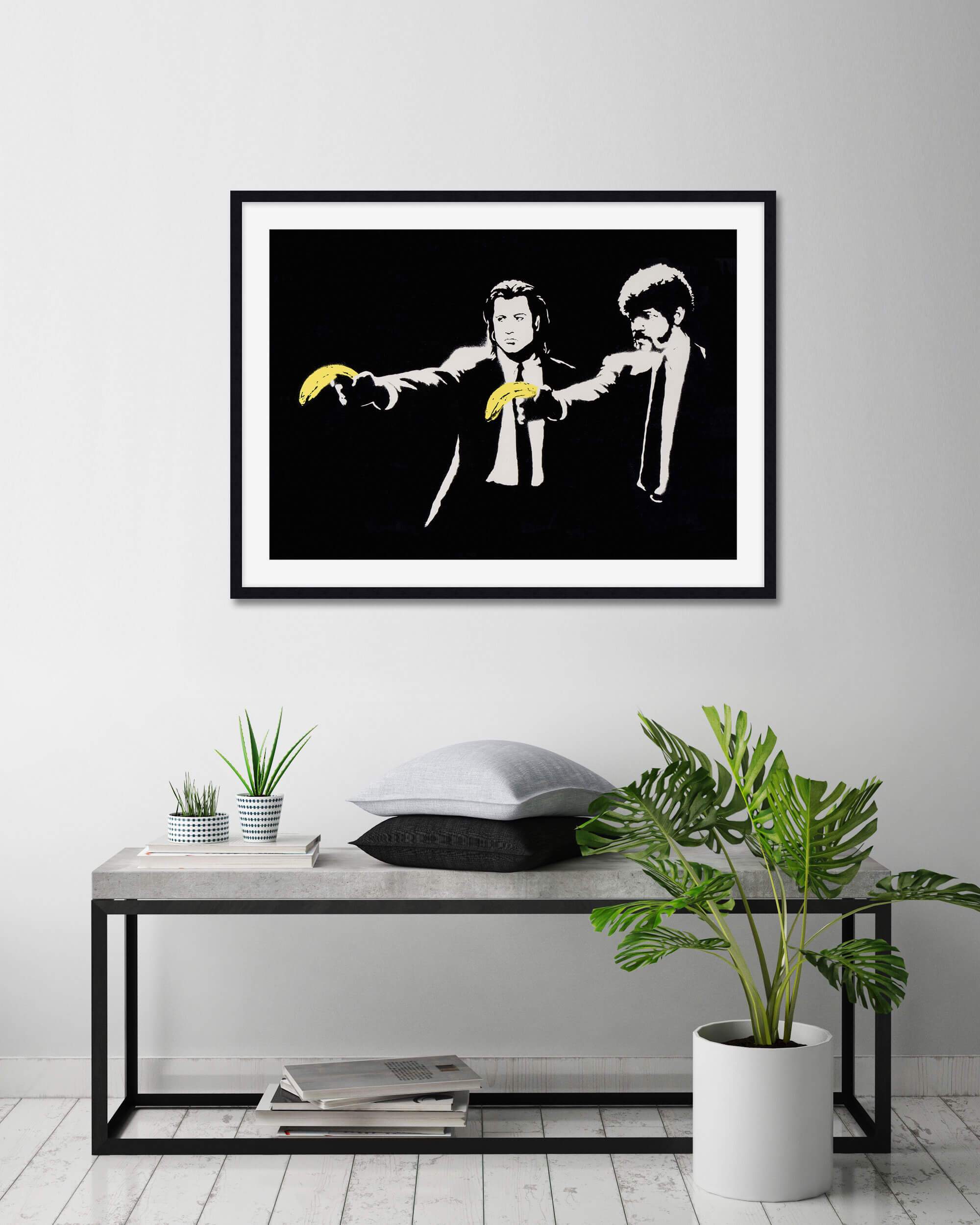 Peel Fiction by Banksy Wall Art for Bedroom