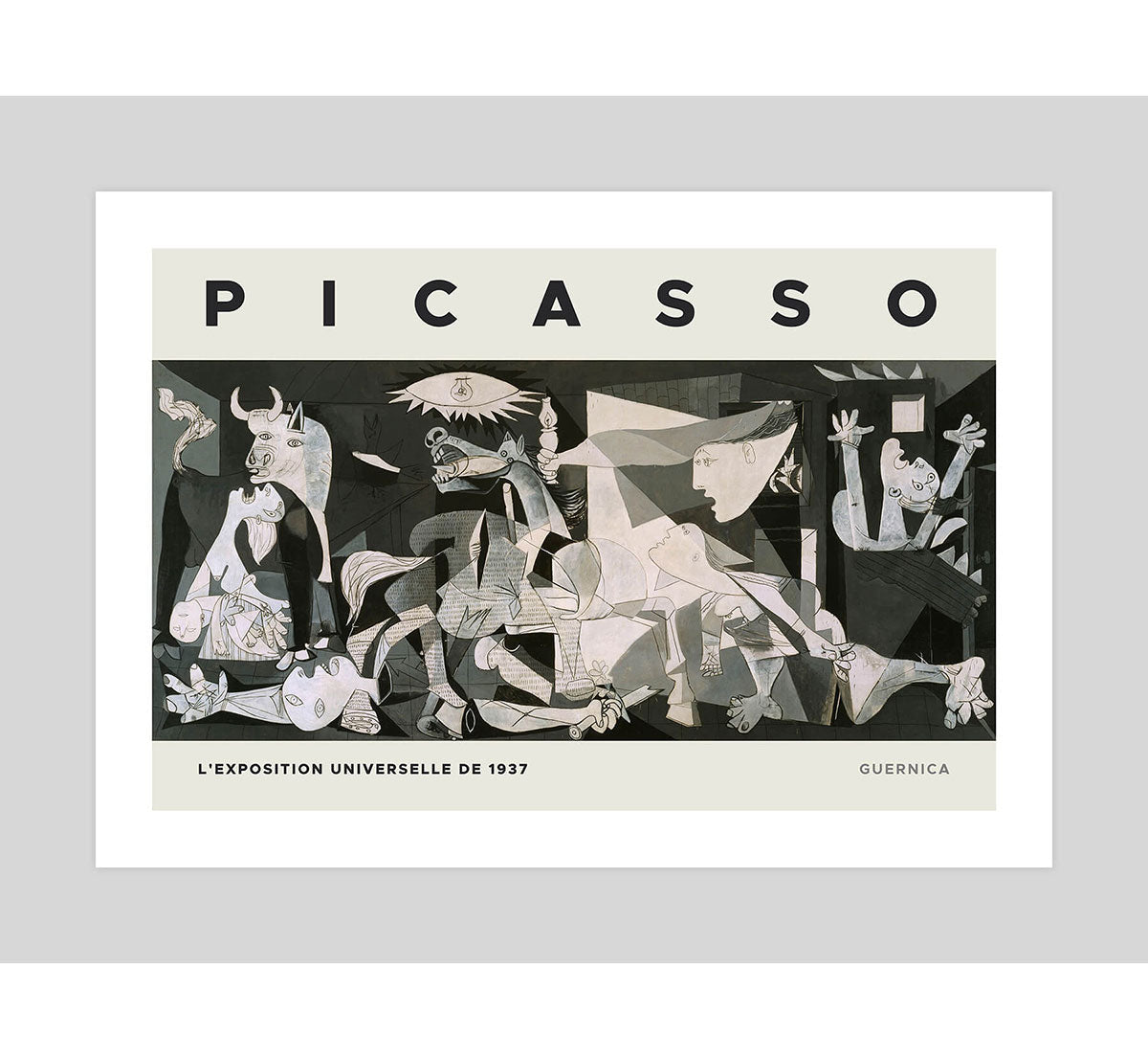 Picasso Guernica Exhibition Poster Art Print | Pop Motif
