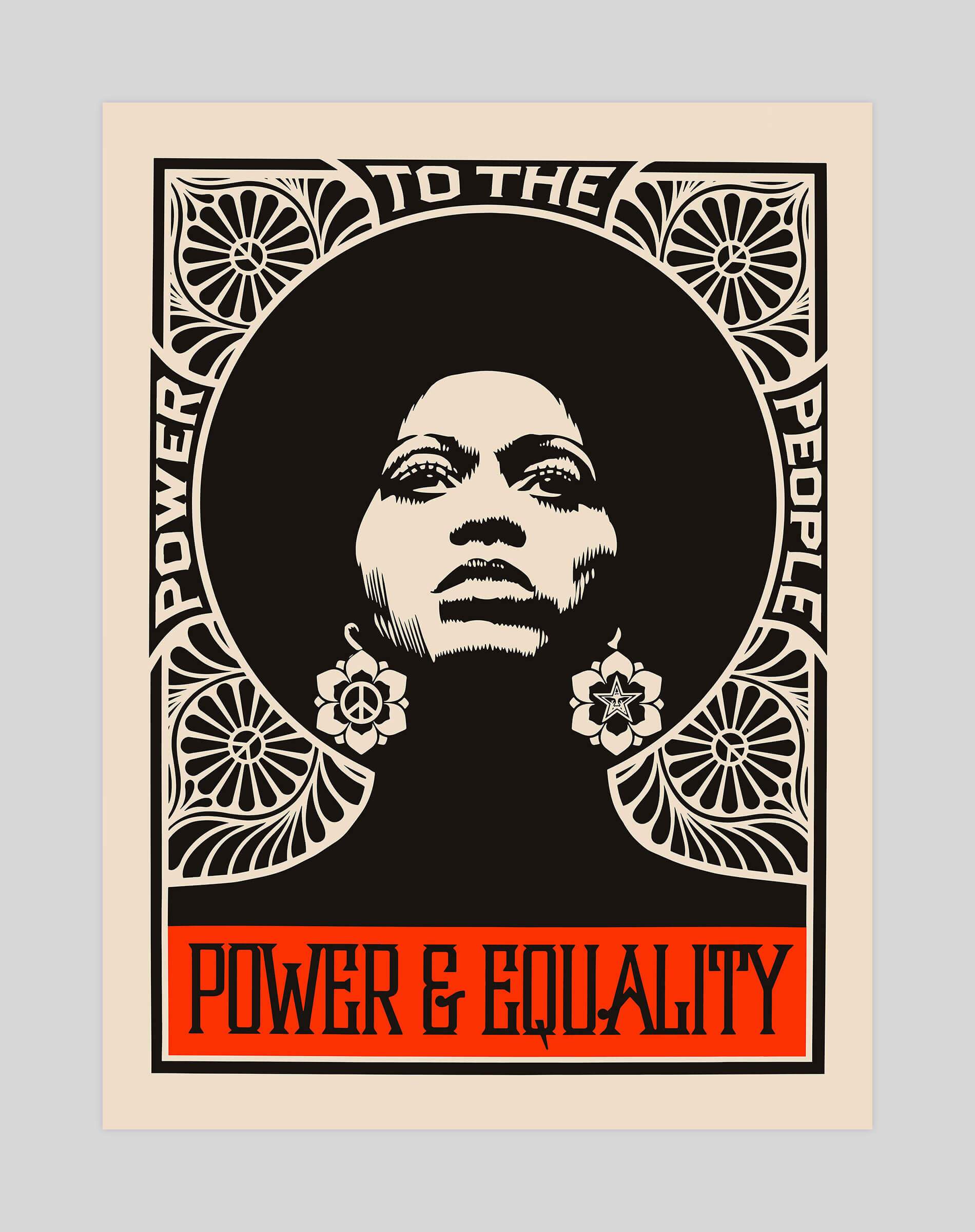 Power And Equality by Shepard Fairey Art Print – Pop Motif