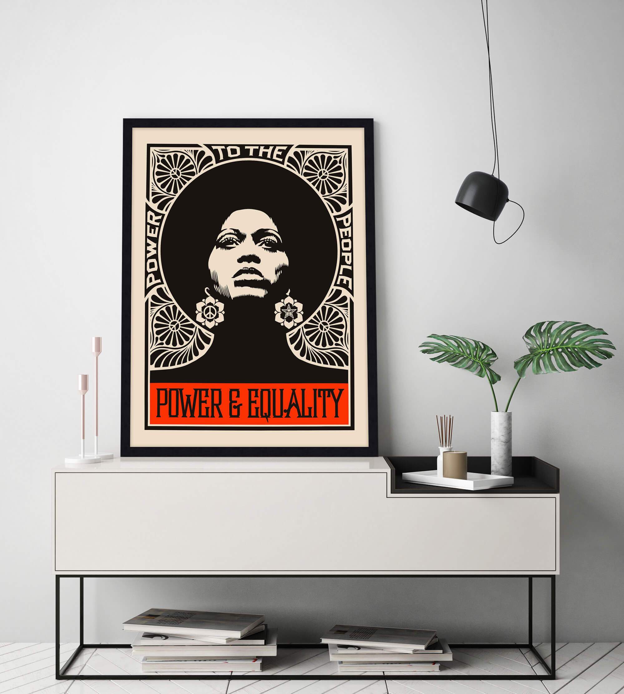 Power And Equality by Shepard Fariey Wall Art for Living Room