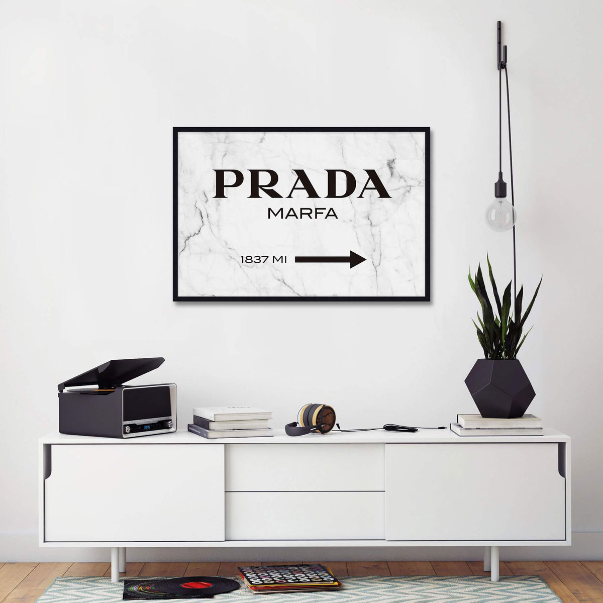Prada Marfa Marble Wall Art