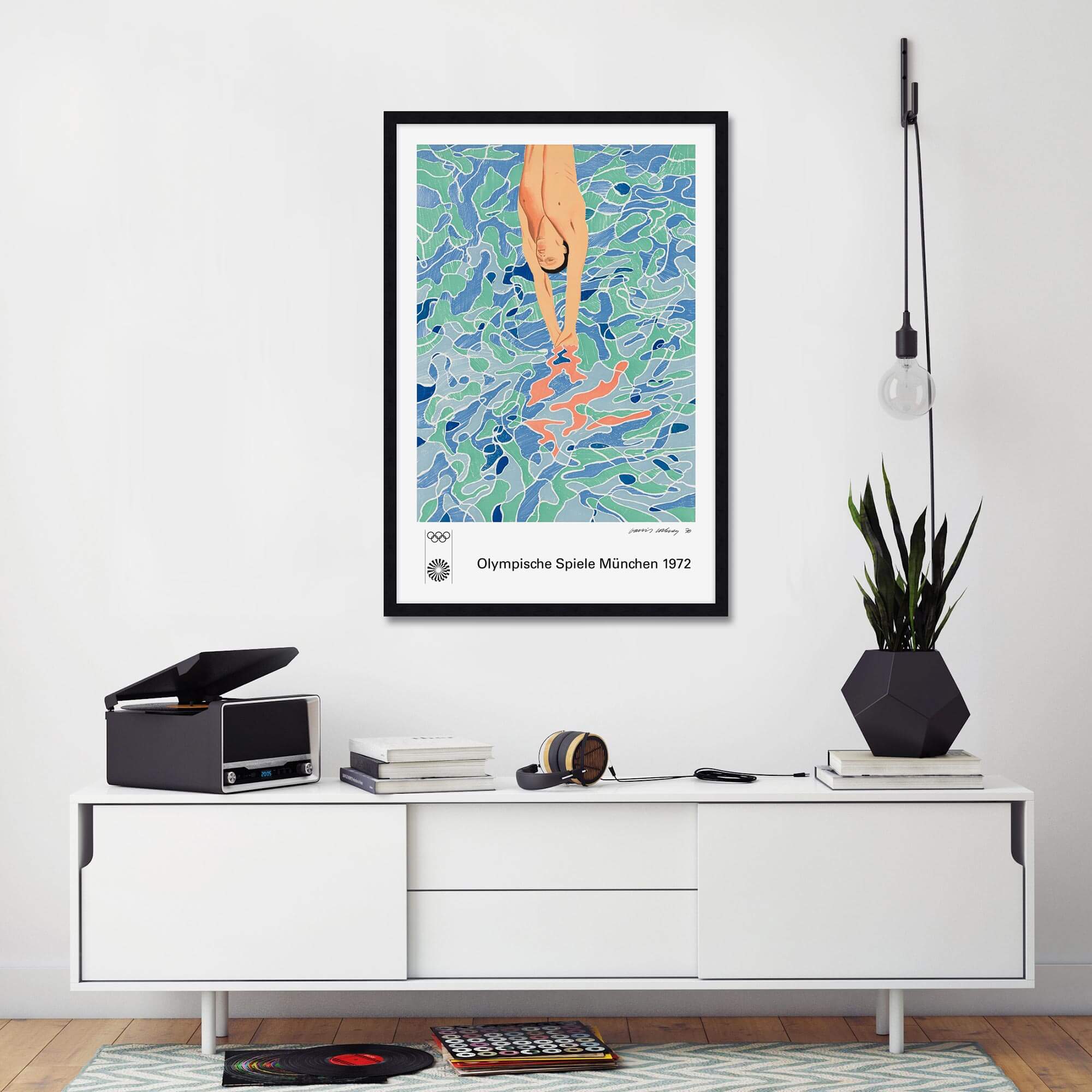 The Diver by David Hockney Wall Art