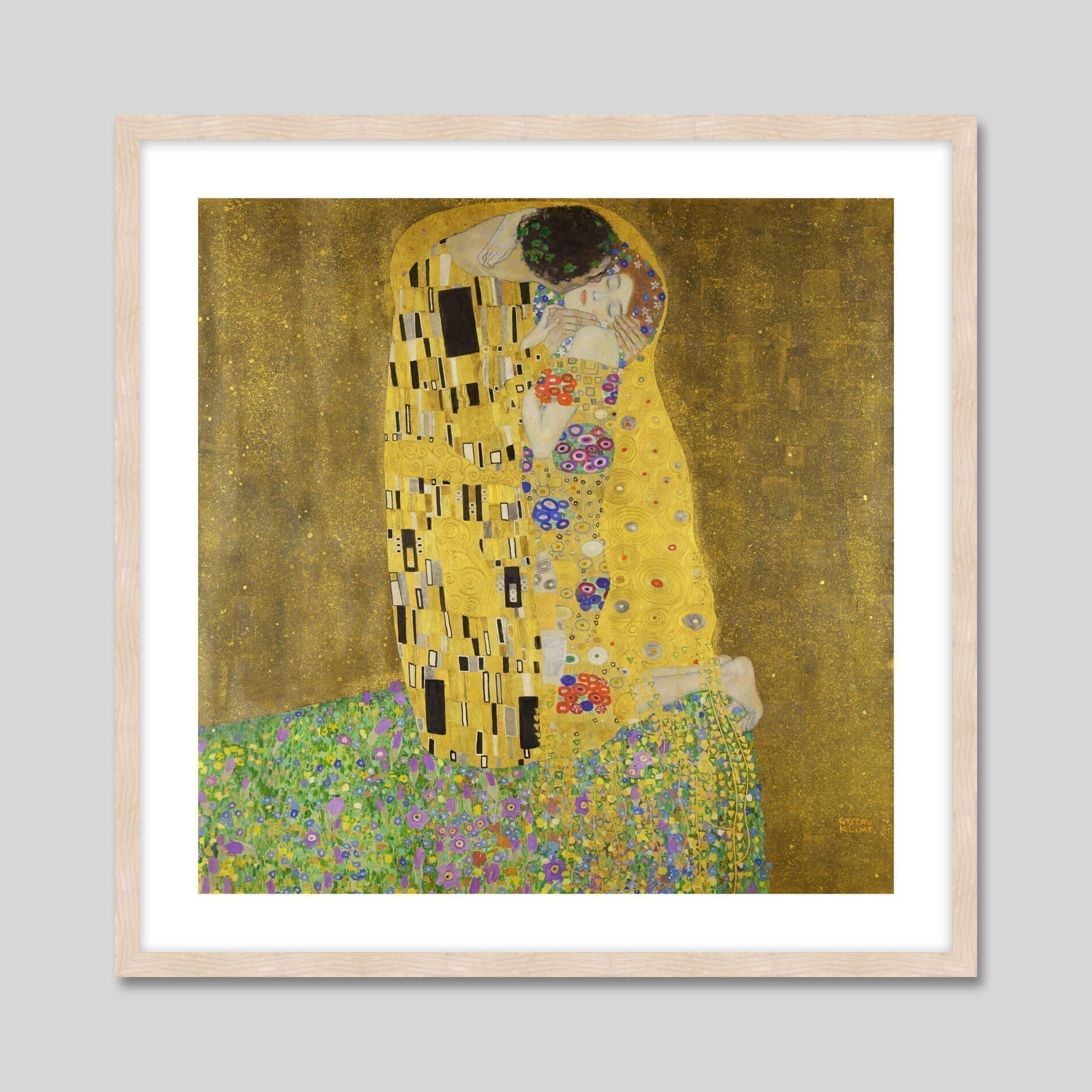 クリムト The Kiss ジクレーキャンバス複製画