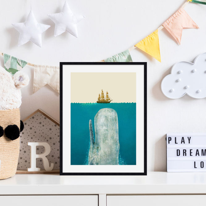 The Whale by Terry Fan Wall Art for Nursery