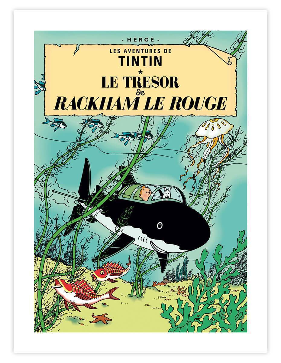 Tintin Le Trésor de Rackham le Rouge Art Print | Pop Motif