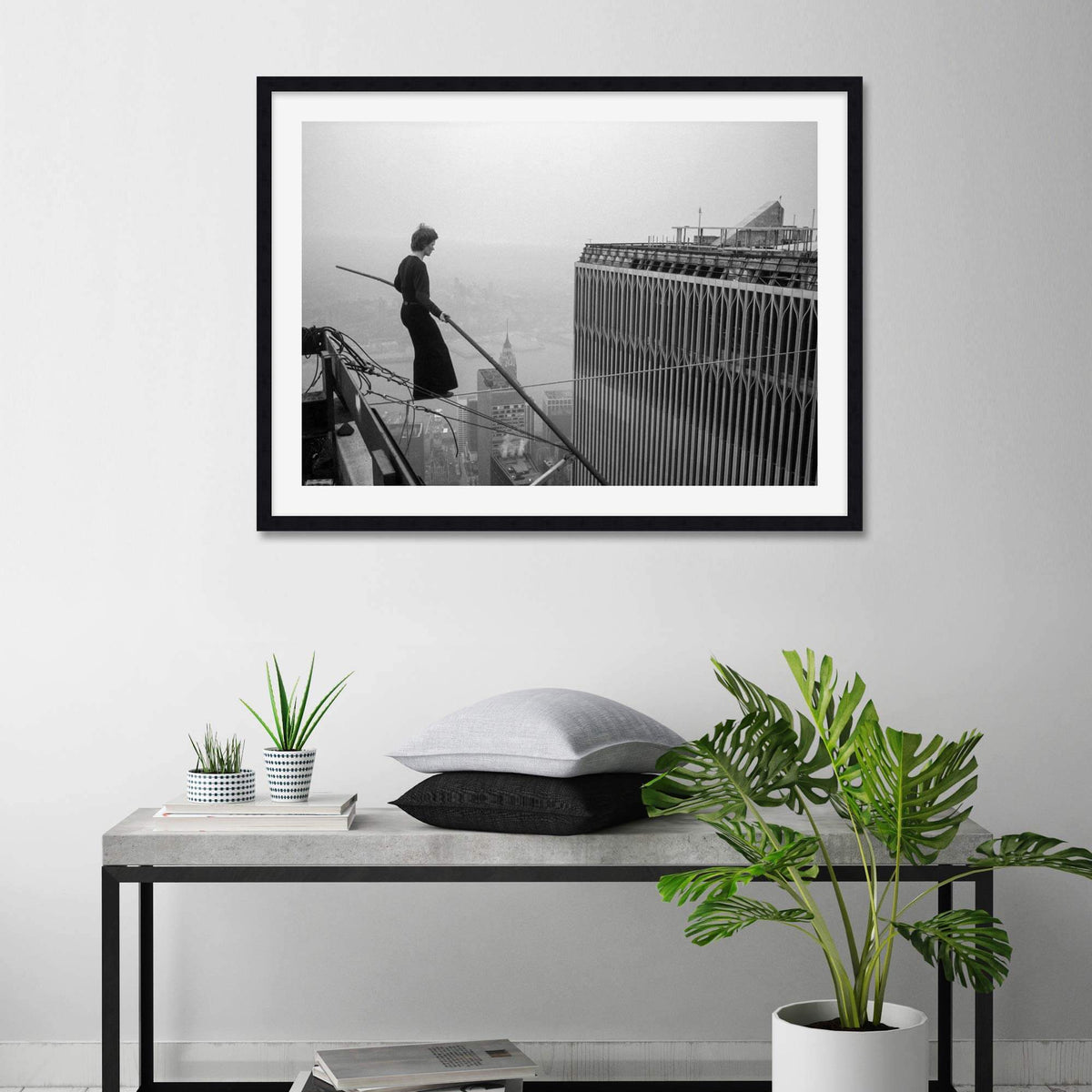 Twin Towers Walk Wall Art for Bedroom