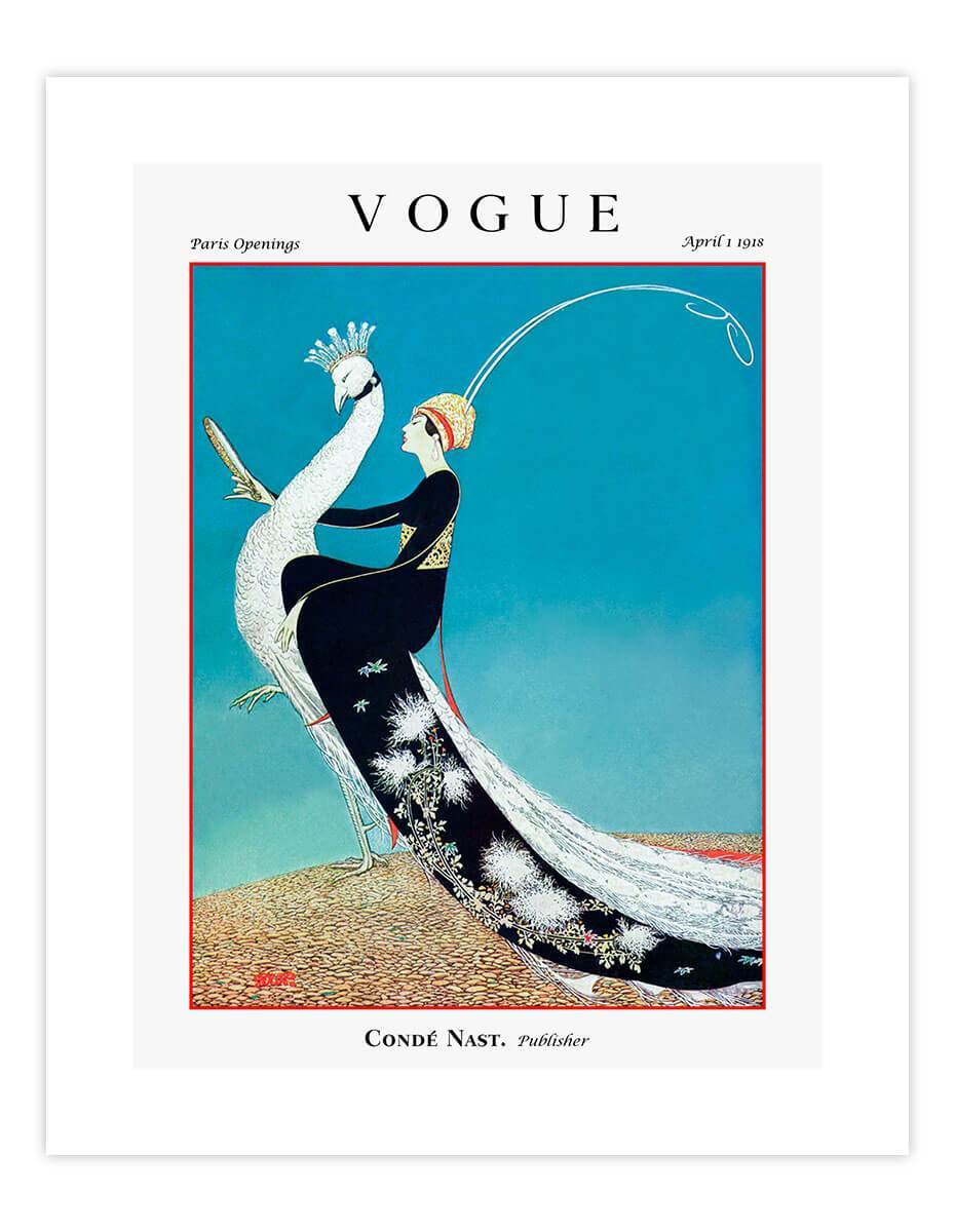 Vogue Cover April 1918 Art Print | Pop Motif