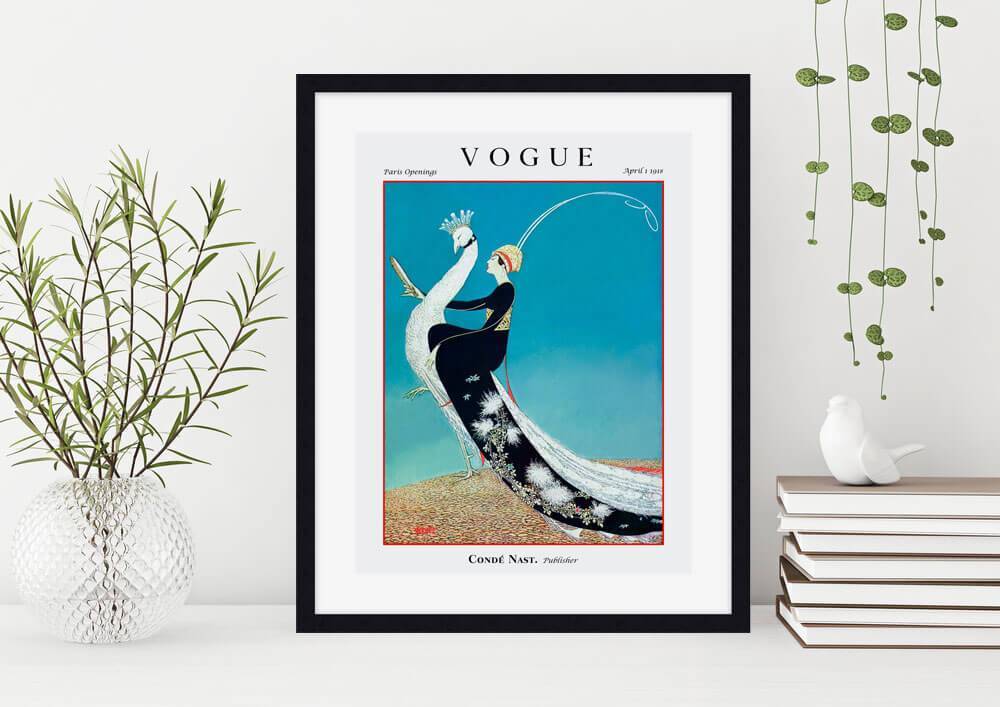 Vogue Cover April 1918 Wall Art
