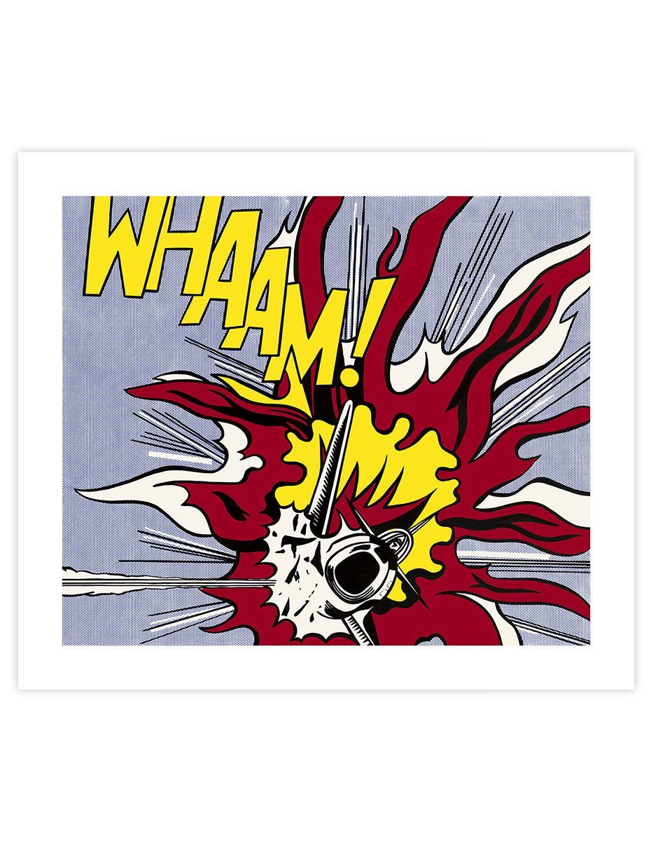 WHAAM (Panel 2) by Roy Lichtenstein Art Print | Pop Motif