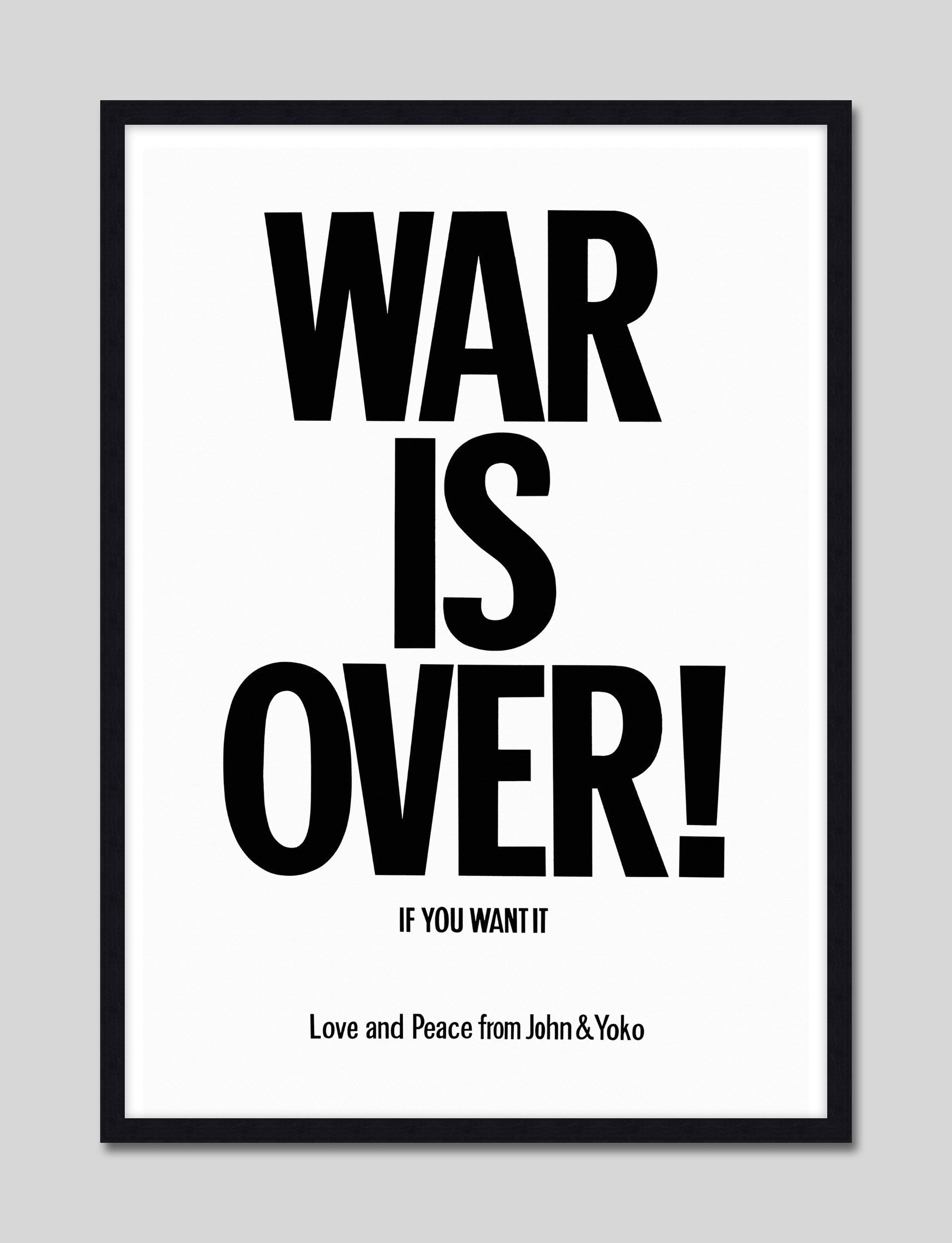 War is Over Print, John Lennon, Yoko Ono, Peace Print, Printable Art, Wall  Art, War is Over Poster, Iconic Art Work, Lennon Print 1969 