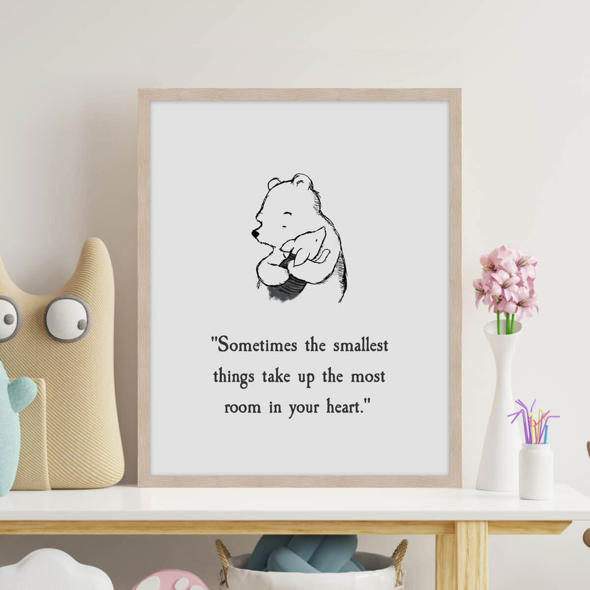 Winnie The Pooh - The Smallest Things Wall Art for Bedroom