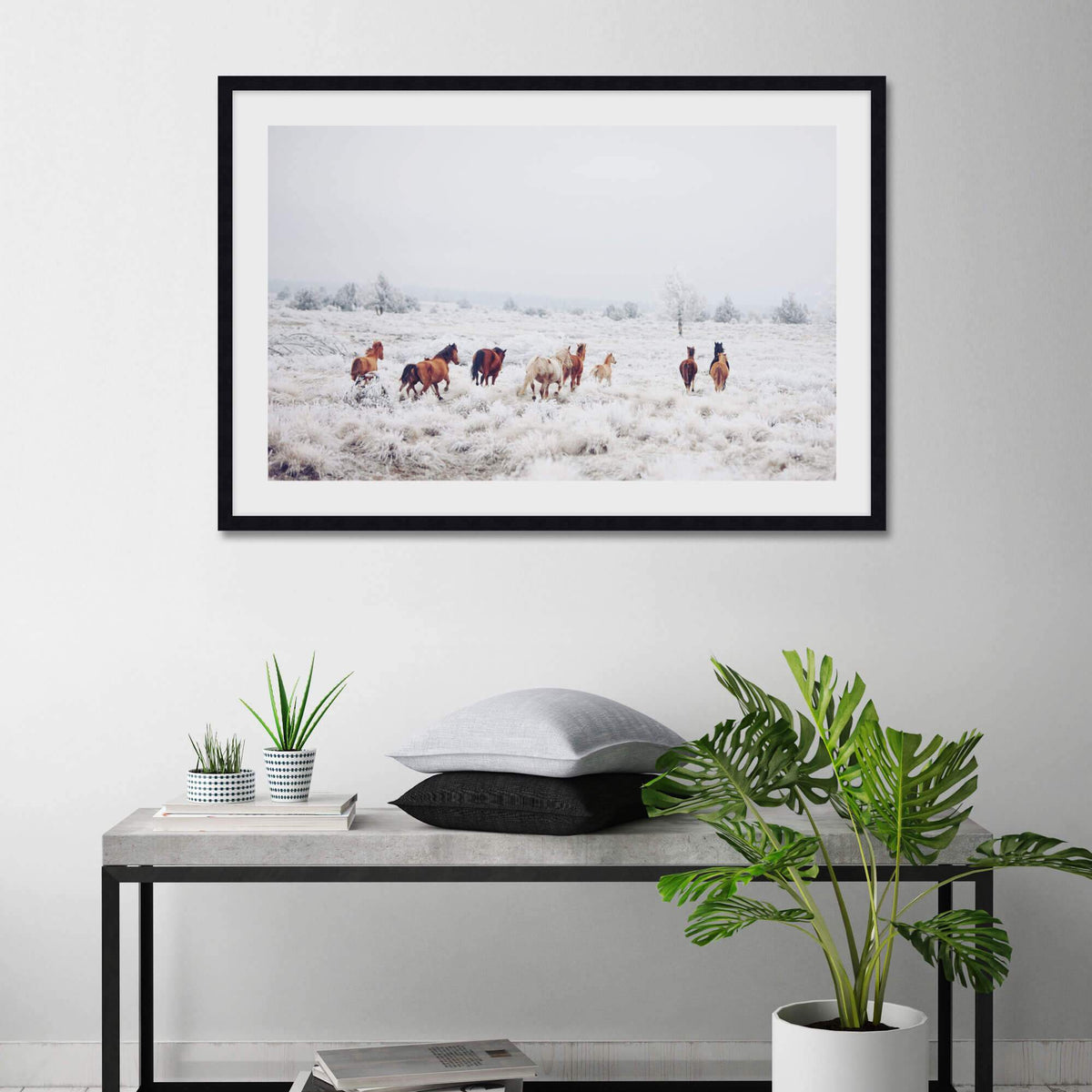 Winter Horses by Kevin Russ Wall Art for Living Room
