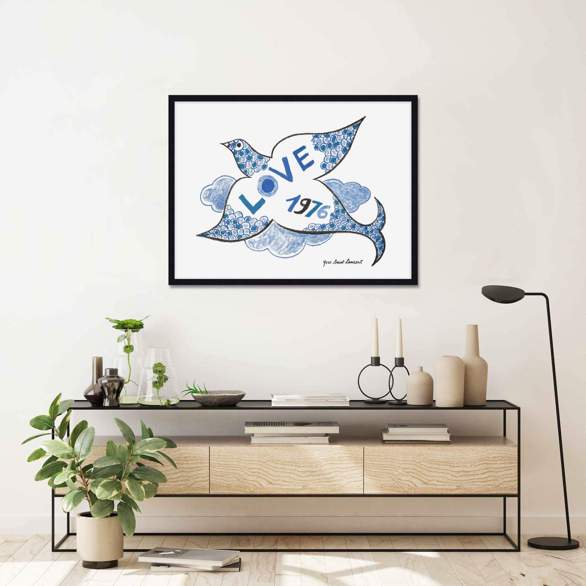 YSL Love 1976 by Yves Saint Laurent Wall Art for Office