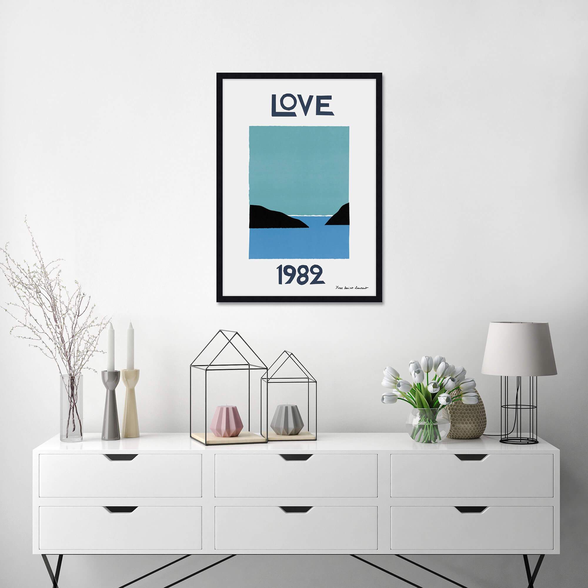 YSL Love 1982 by Yves Saint Laurent Wall Art for Living Room