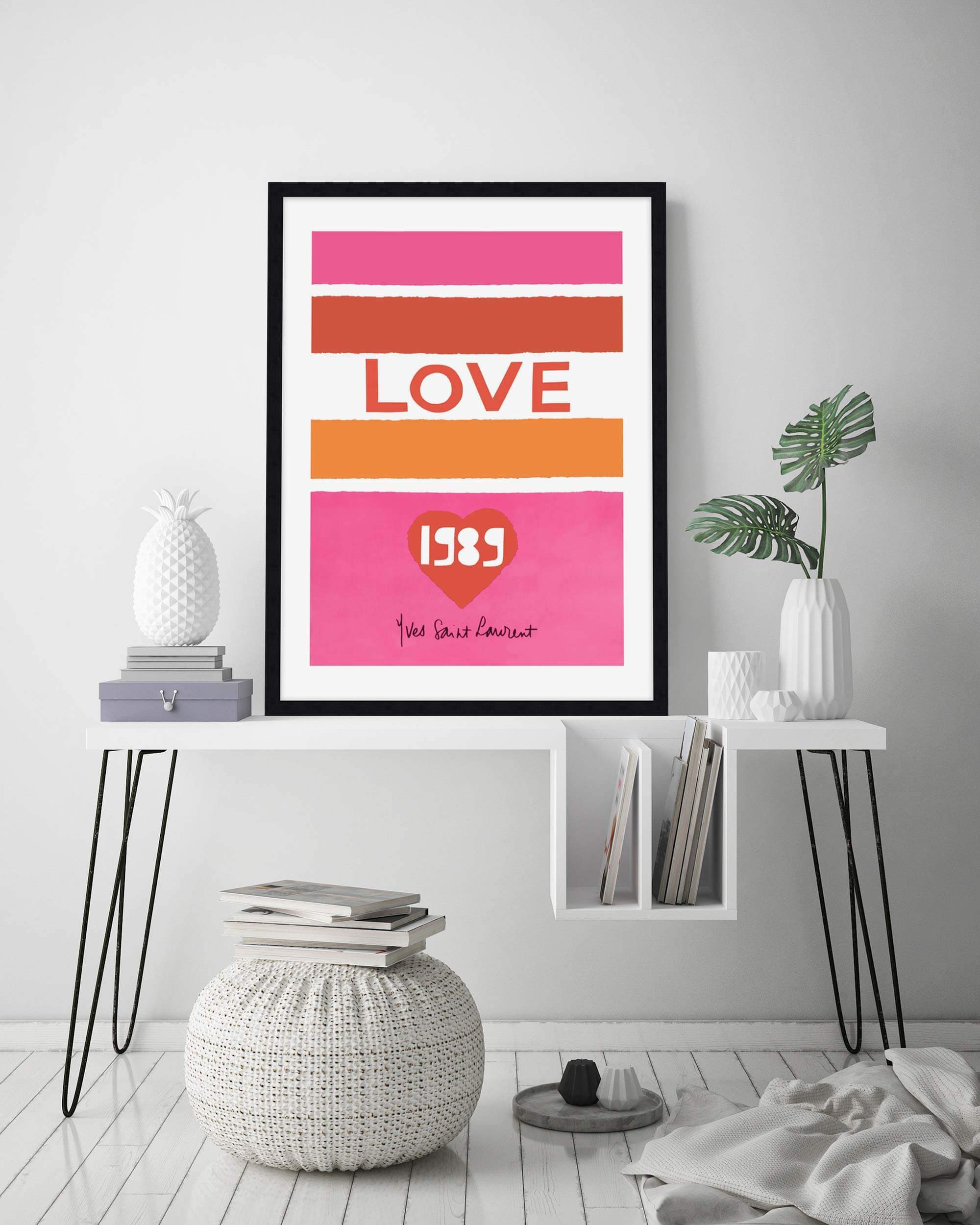 YSL Love 1989 by Yves Saint Laurent Wall Art for Bedroom