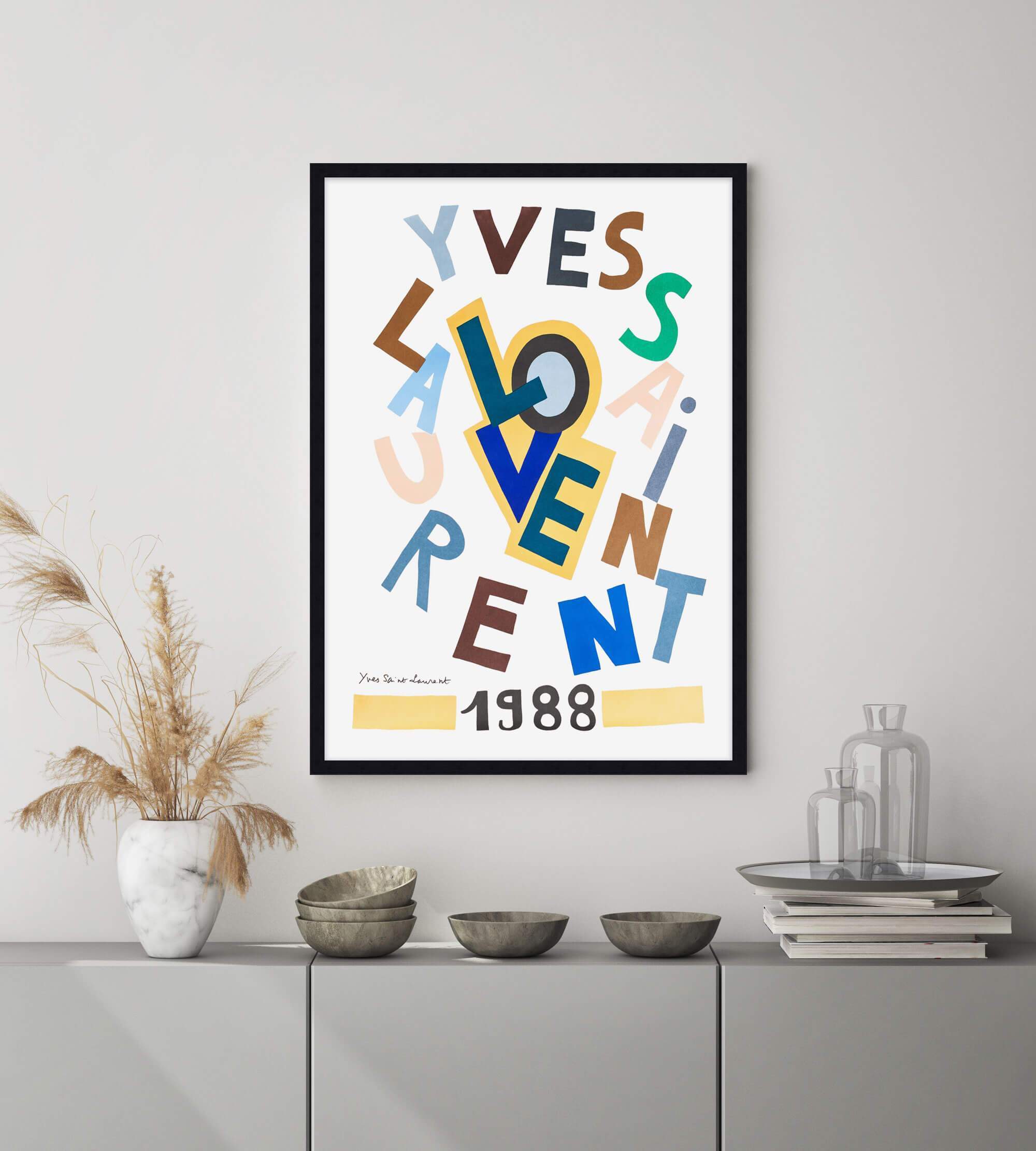 Yves saint discount laurent poster prints