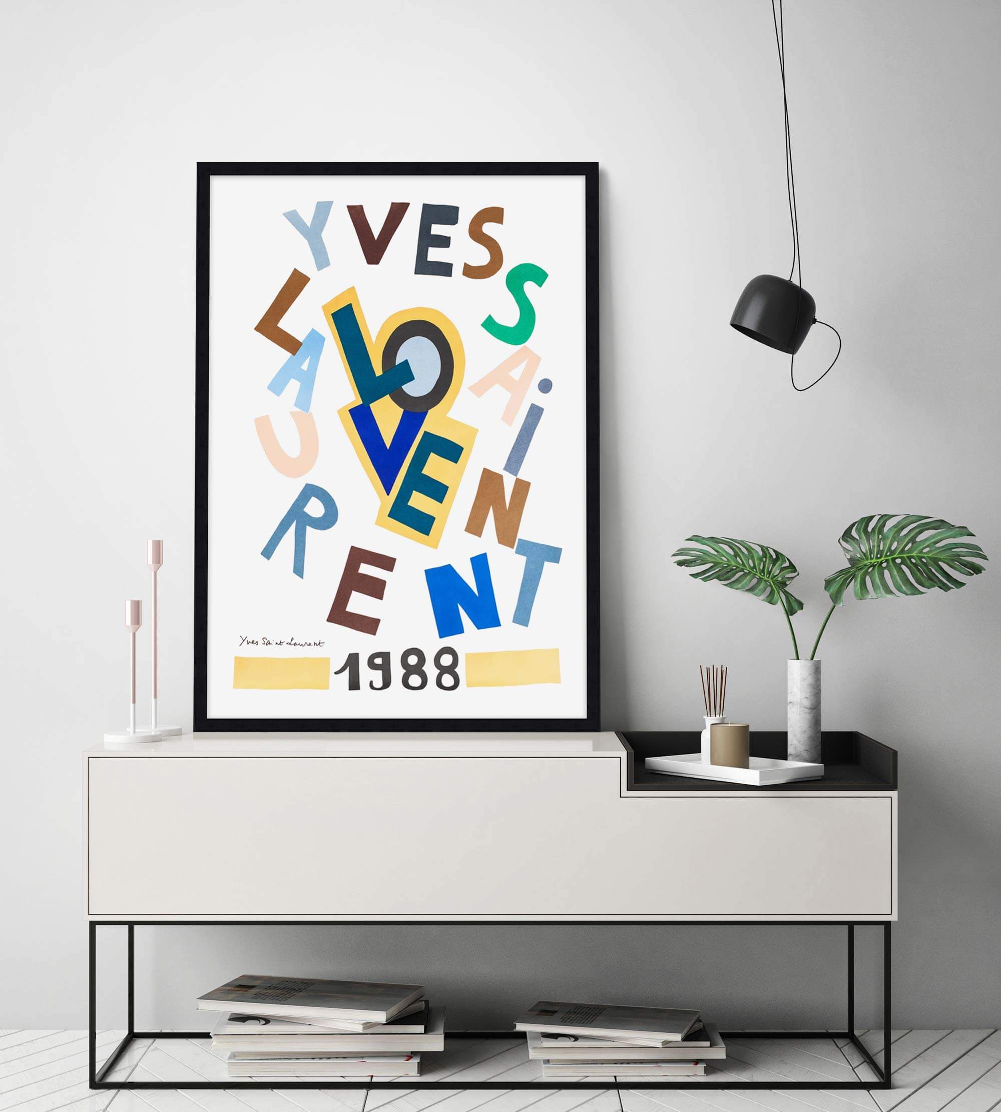 YSL Love 1988 by Yves Saint Laurent Wall Art for Bedroom